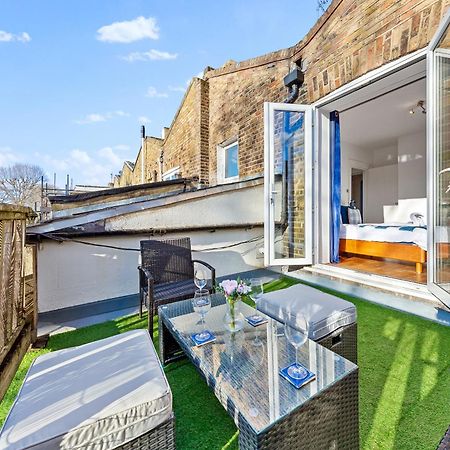 Balcony Blue Theme 1 Bedroom Central London Luxury Flat Near Hyde Park! Accommodates Up To 6! Double Sofa Bed And Next To Station! エクステリア 写真