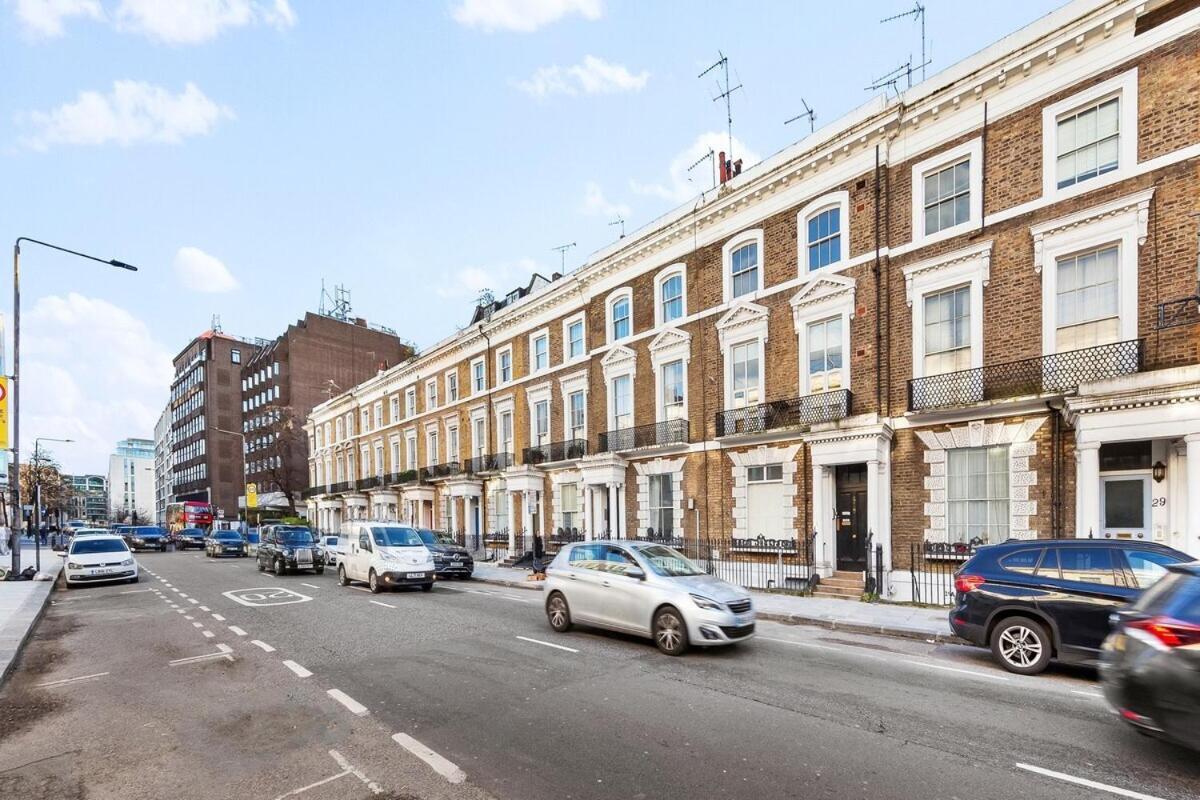 Balcony Blue Theme 1 Bedroom Central London Luxury Flat Near Hyde Park! Accommodates Up To 6! Double Sofa Bed And Next To Station! エクステリア 写真